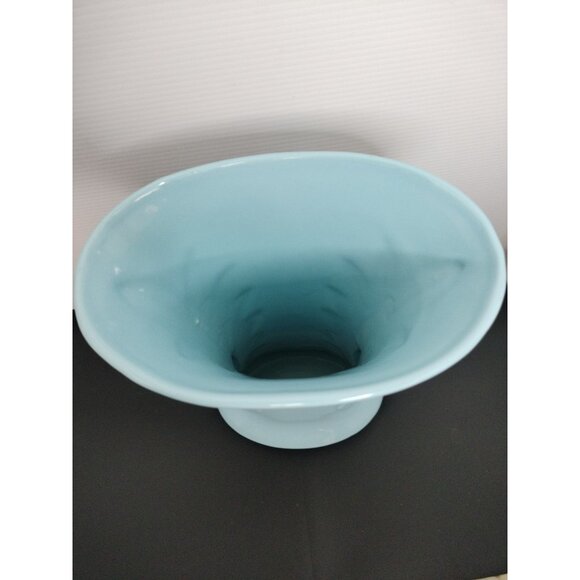 Vintage Abingdon USA Turquoise 10.5”x7" Vase Art Deco - Picture 5 of 14